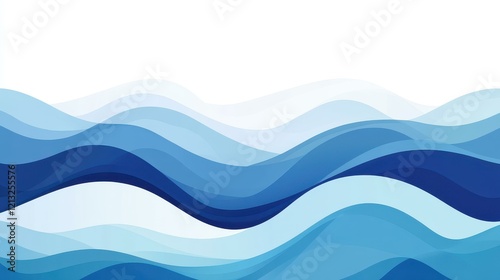 Wallpaper Mural Experience vibrant design with this modern blue wave banner, perfect for web graphics and bold header visuals. Torontodigital.ca