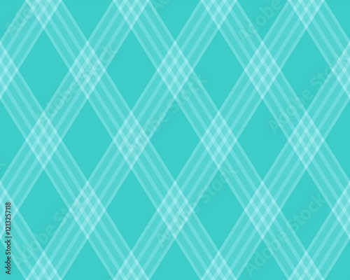 Elegant teal and white diagonal plaid pattern.  Perfect for backgrounds, website design, fabric prints, or any project needing a modern, geometric texture.