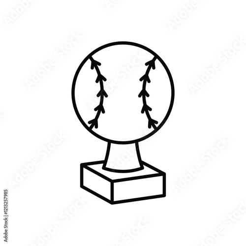 Baseball Trophy vector icon