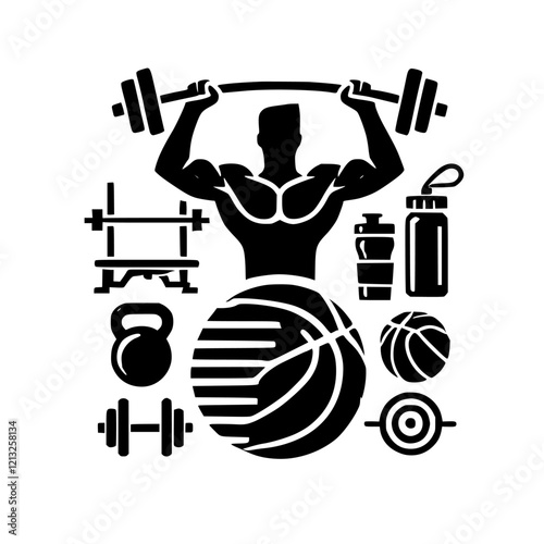 Fitness and Gym Workout: Weightlifting, Bodybuilding, and Strength Training