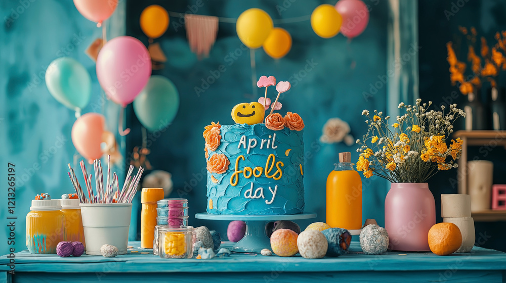 April Fools Day Celebration Cake April Fools Day Celebration Cake