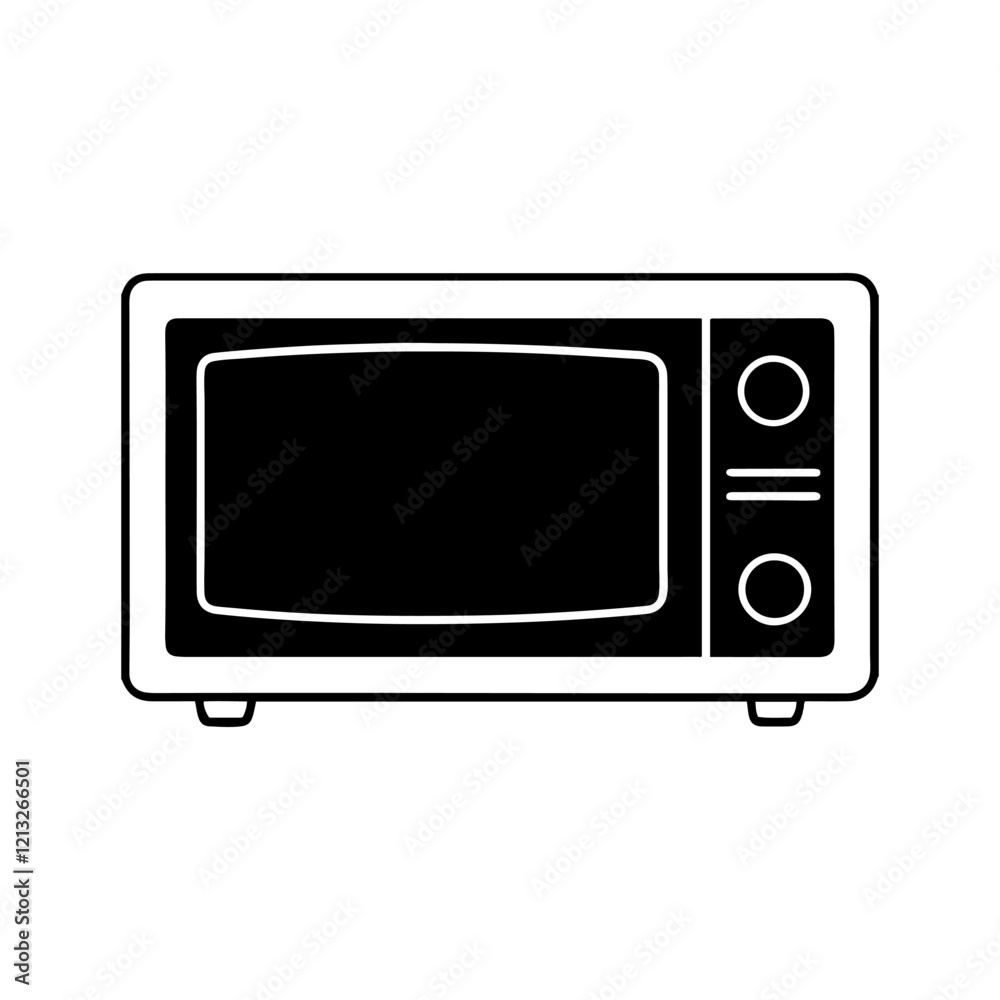 microwave oven vector silhouette illustration design microwave oven vector silhouette illustration design