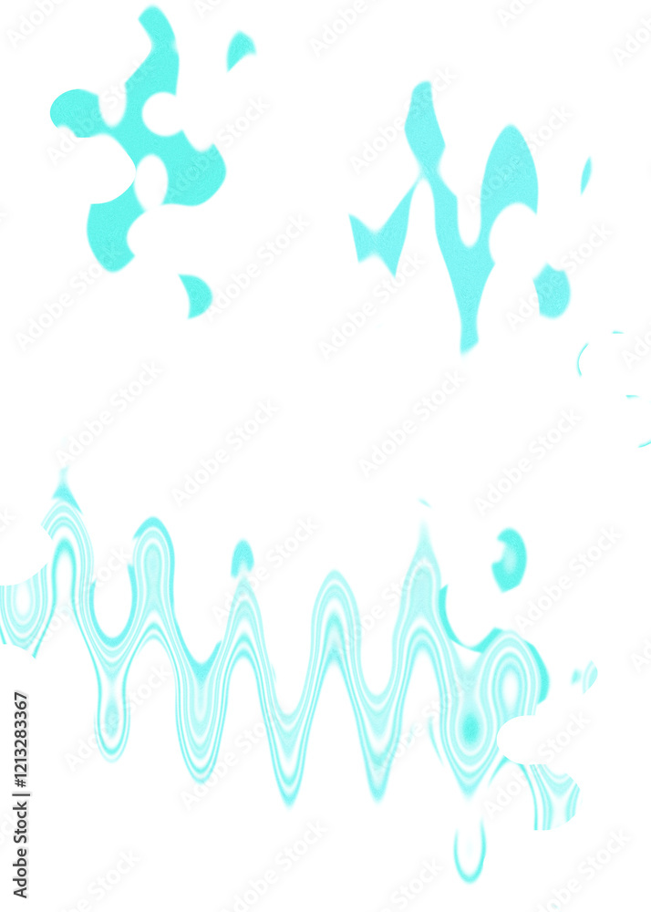 Fototapeta premium An abstract transparent wavy color blur design element.