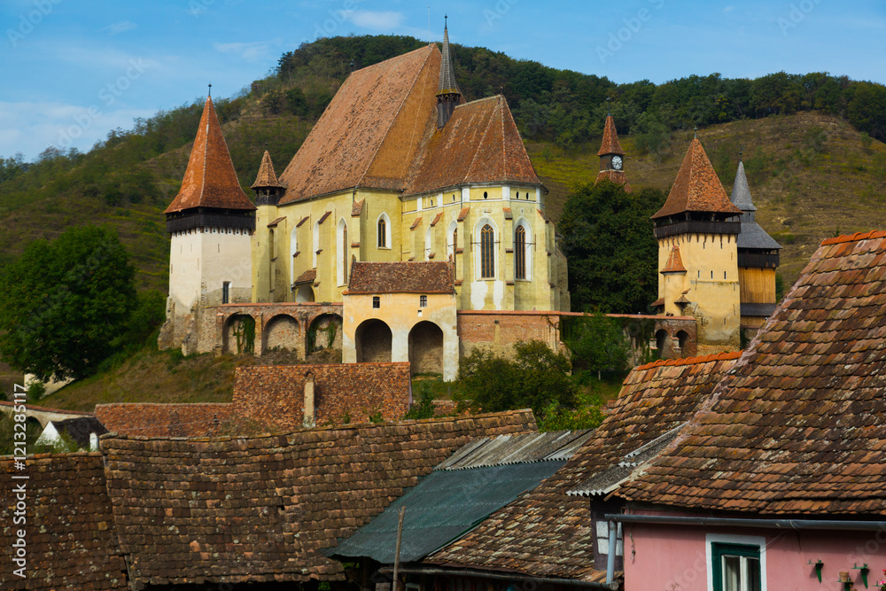 Church Fortification in Biertan is landmark of Transilvania in Romania. Church Fortification in Biertan is landmark of Transilvania in Romania.