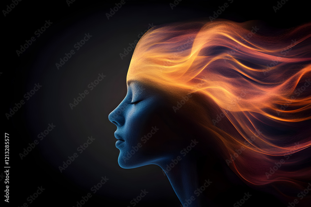 A head filled with flowing, colorful lights, symbolizing the flow of positive energy overcoming mental darkness.
A head filled with flowing, colorful lights, symbolizing the flow of positive energy overcoming mental darkness.