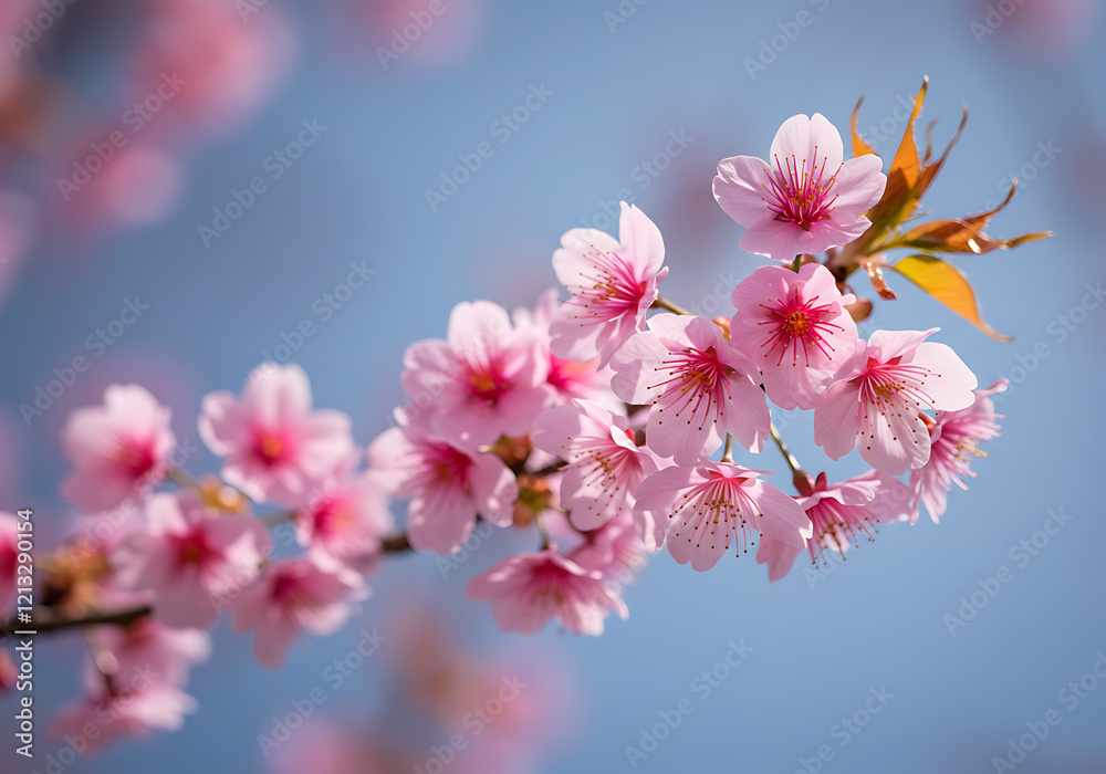 Obraz premium 벚꽃 이미지 사쿠라 벚꽃축제 봄 블로섬 계절꽃 실사