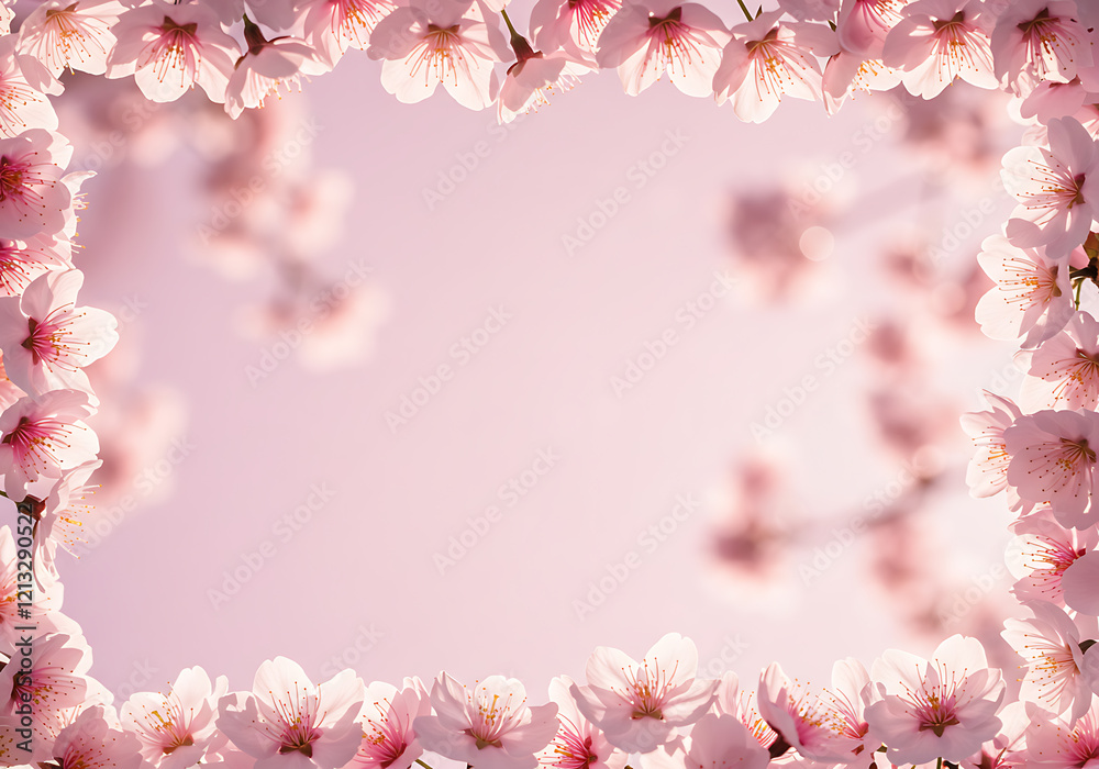 Fototapeta premium 벚꽃 이미지 사쿠라 벚꽃축제 봄 블로섬 계절꽃 실사