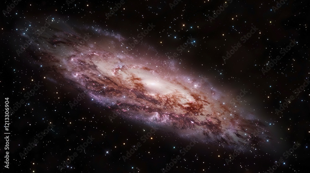 Fototapeta premium _Night_sky_Galaxy_nebula_Colorful_Abstract_background