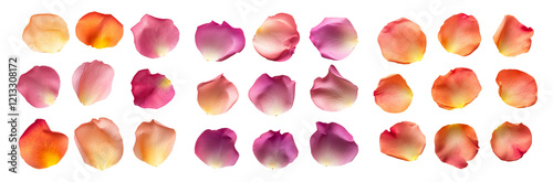 Wallpaper Mural Isolated Rose Petals on Transparent Background for Graphic Design Use Torontodigital.ca