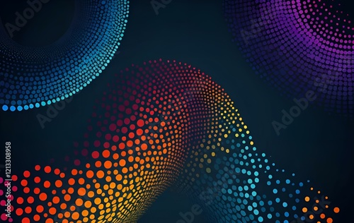 Blue orange grain, light, glitter background image, texture, banner, decoration