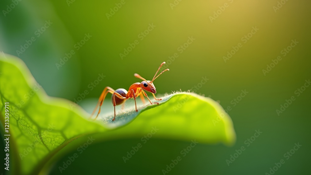 A small, industrious insect with a distinctive abdomen A small, industrious insect with a distinctive abdomen
