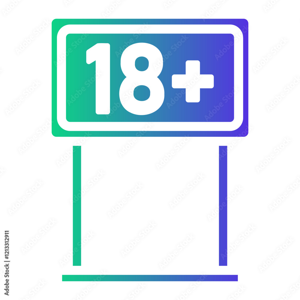 warning Gradient icon