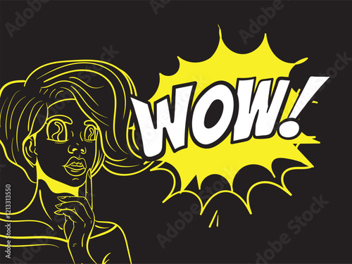 flat design comic style background pop art