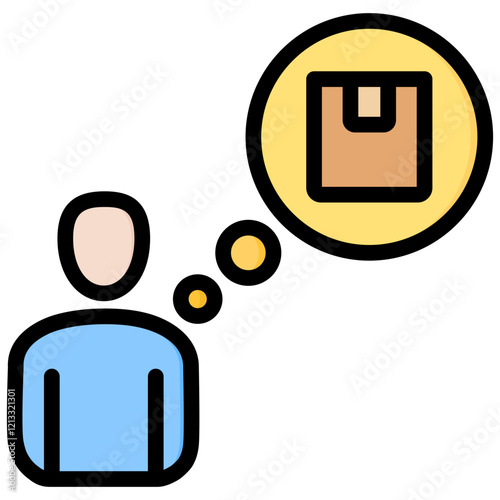 Brand Awareness Outline Color Icon