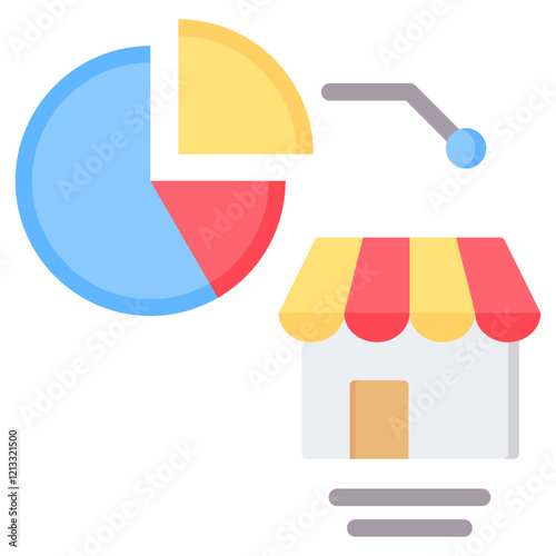 Market Share Flat Icon
