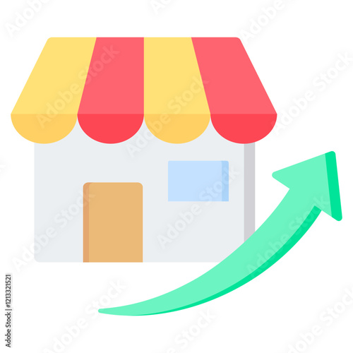 Market Growth Flat Icon