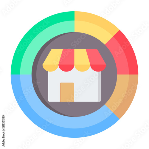 Segmentation Flat Icon