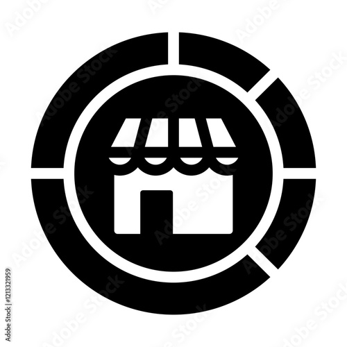 Segmentation Glyph Icon