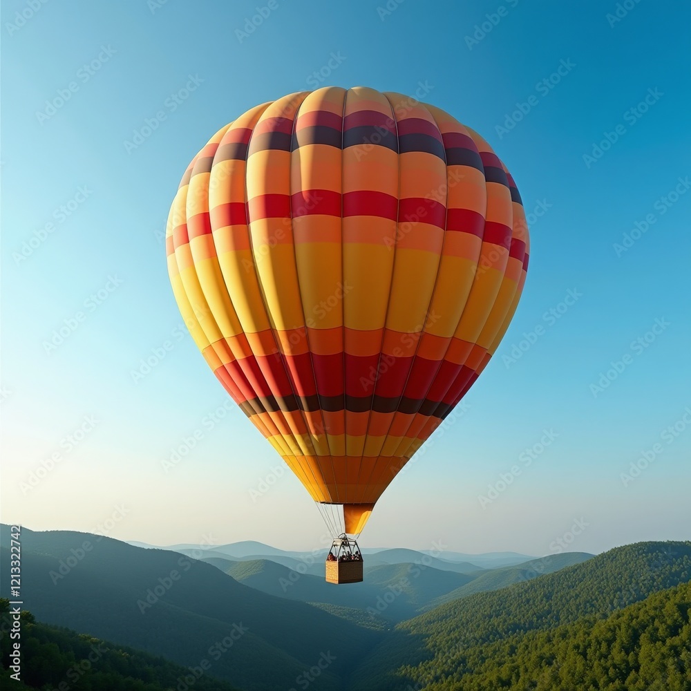 Fototapeta premium Soaring through the skies, a serene escape above the world