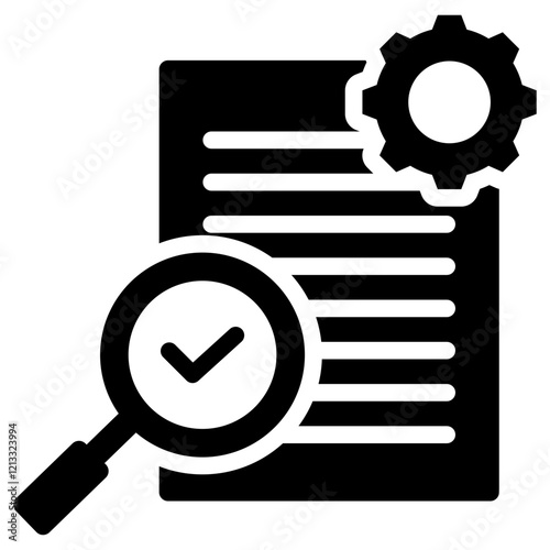 Audit Glyph Icon