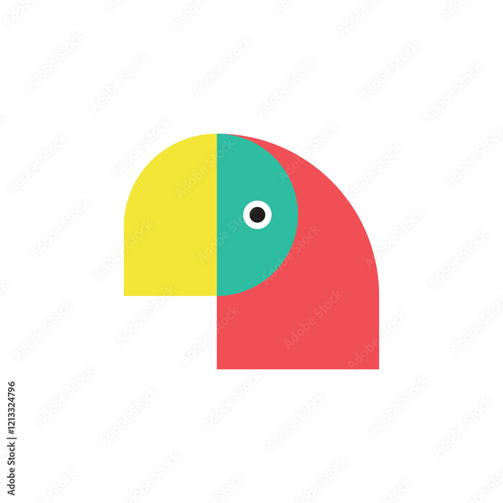 Logo design parrot bird unique with blank background Logo design parrot bird unique with blank background