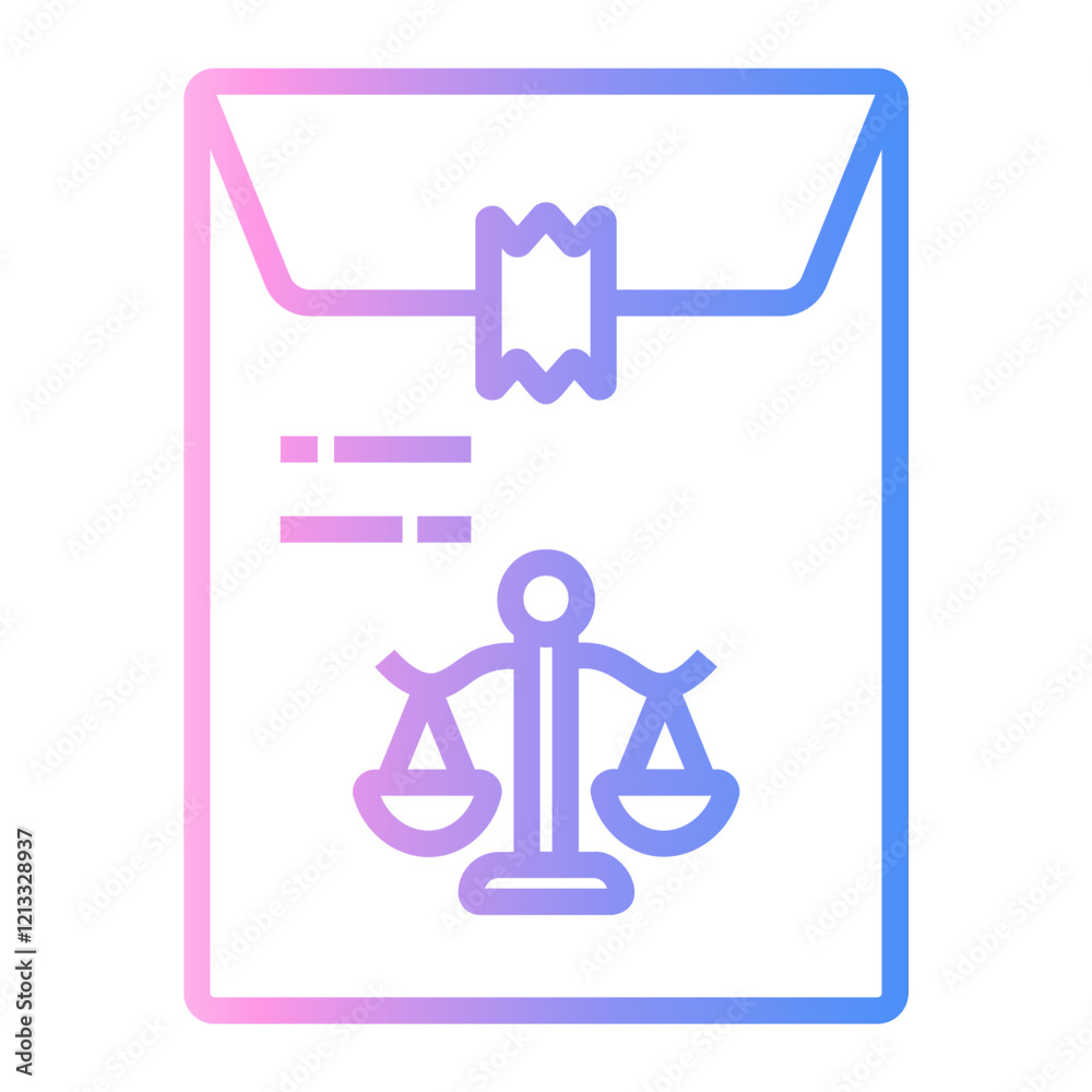 envelope Line Gradient Icon envelope Line Gradient Icon