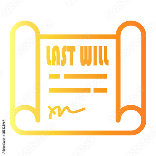 last Line Gradient Icon