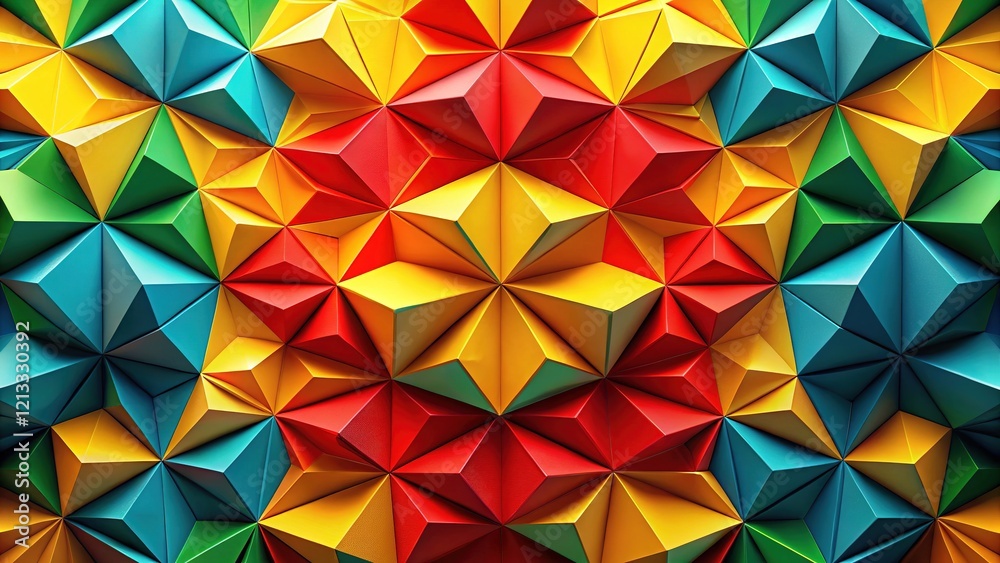 Colorful Abstract Geometric Puzzle Design Colorful Abstract Geometric Puzzle Design