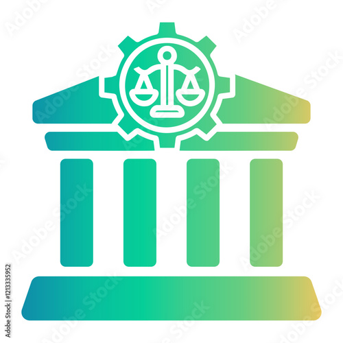 courthouse Gradient icon