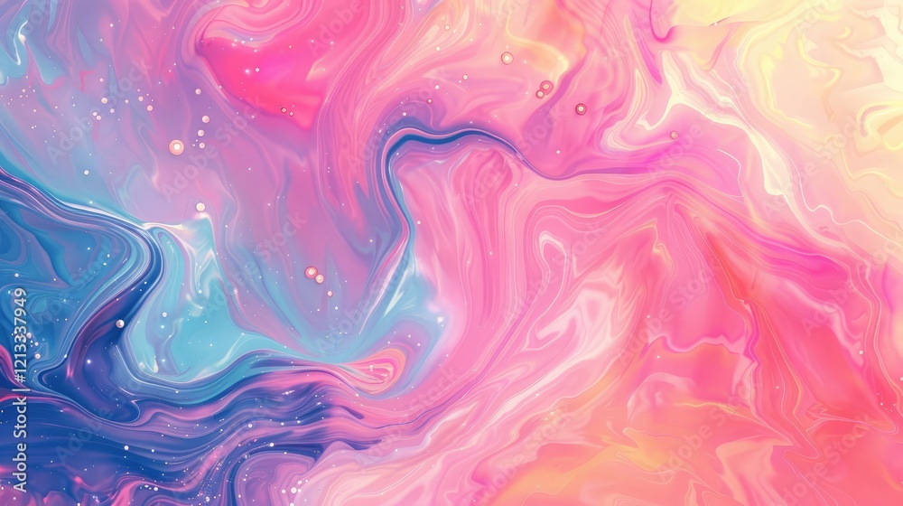 Fototapeta premium Liquid concept, pastel style, Abstract Background.