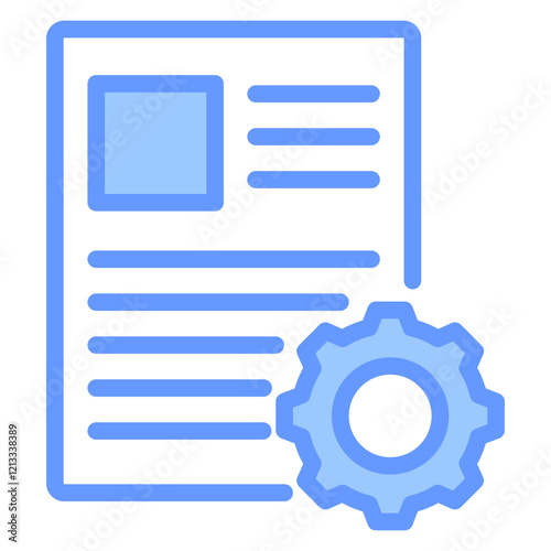 Project Documentation Blue Icon