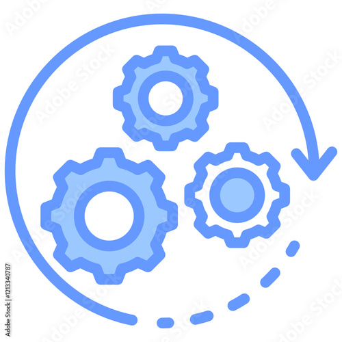 Processing Blue Icon