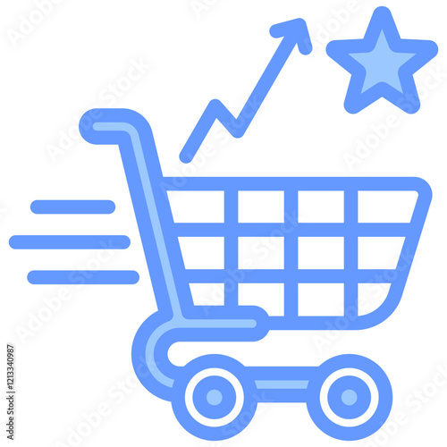 Consumer Confidence Blue Icon