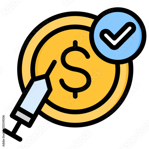 Government Stimulus Outline Color Icon