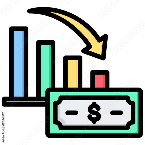 Hyperinflation Outline Color Icon