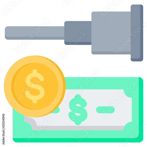 Economic Forecasting Flat Icon