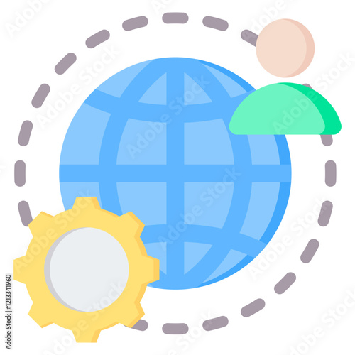 Globalization Flat Icon