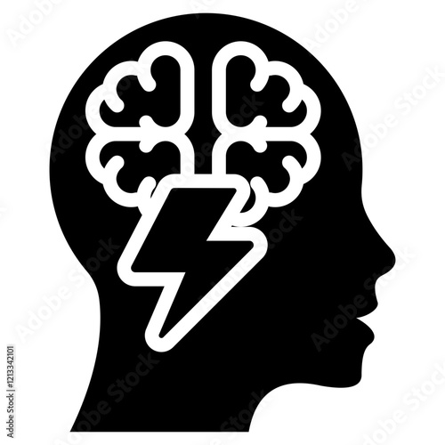 Depression Glyph Icon
