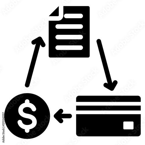 Credit Crunch Glyph Icon