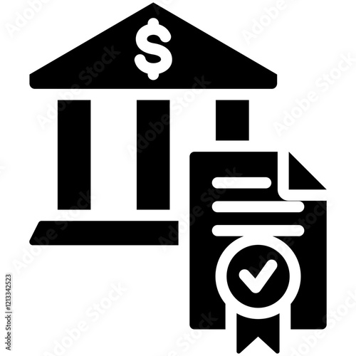 Monetary Policy Glyph Icon