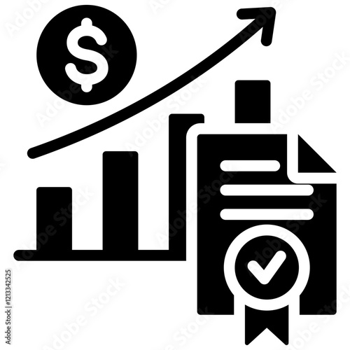 Fiscal Policy Glyph Icon