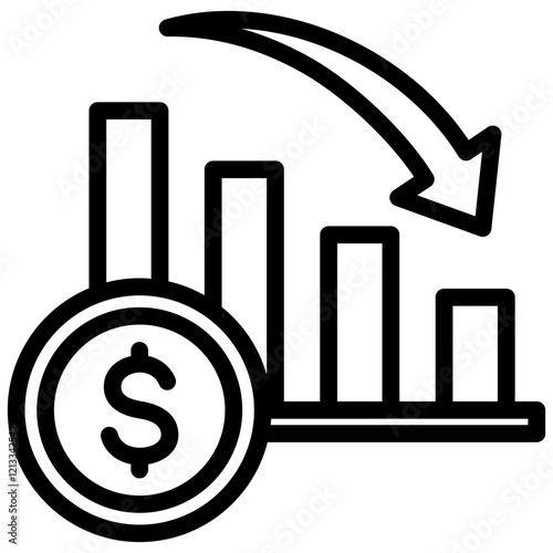 Recession Outline Icon