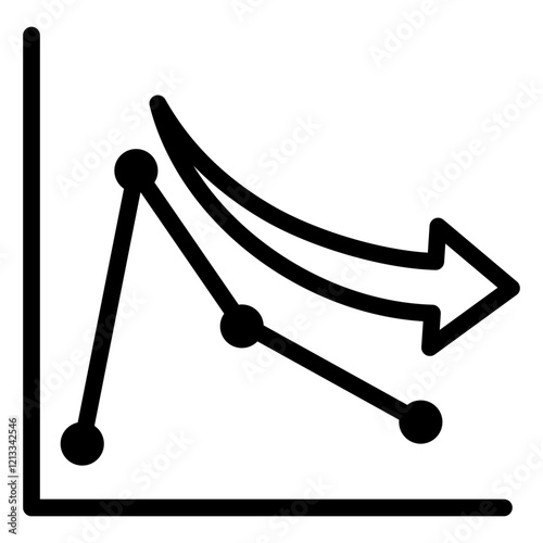 Economic Downturn Outline Icon