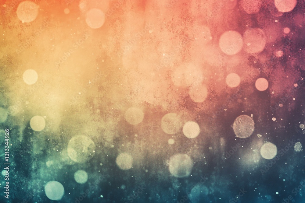 Vibrant abstract bokeh lights in gradient spectrum Vibrant abstract bokeh lights in gradient spectrum