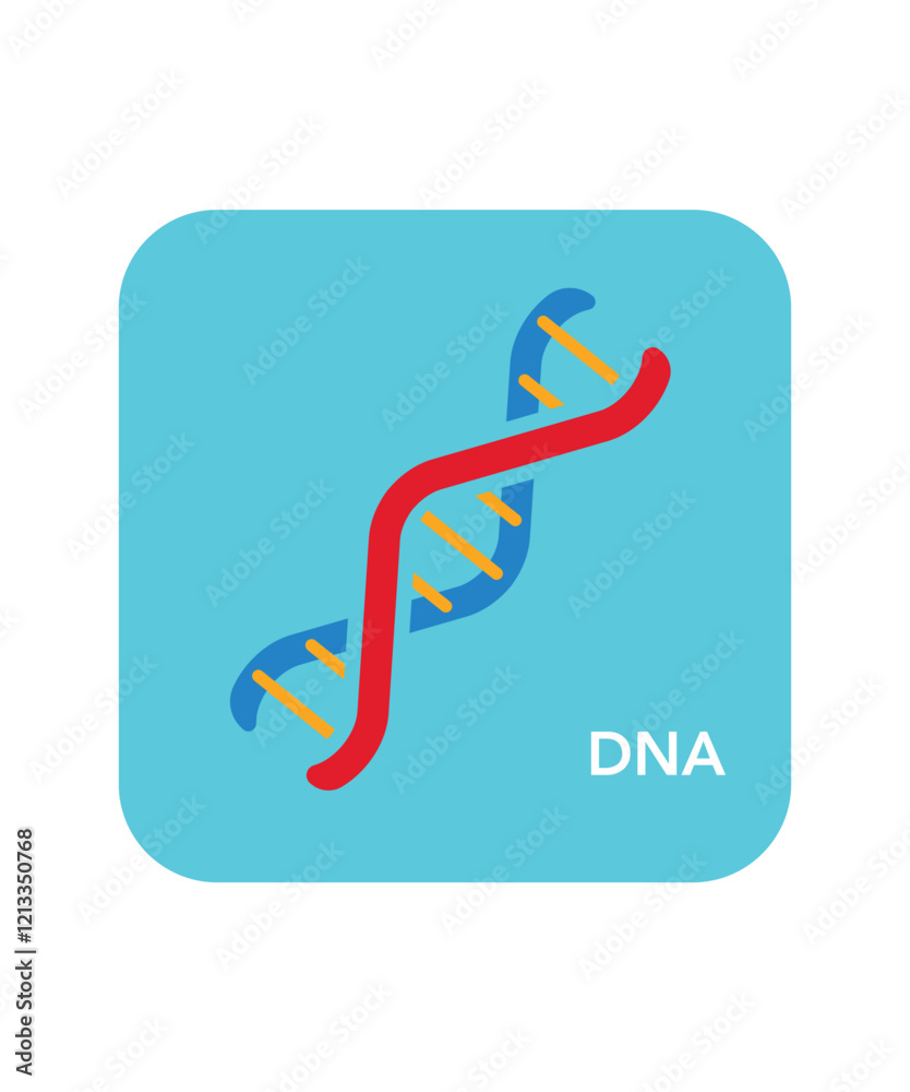 DNA or Chromosome Icon Vector stock illustration DNA or Chromosome Icon Vector stock illustration
