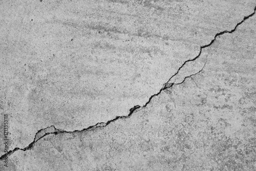 crack printed on the concrete as texture background