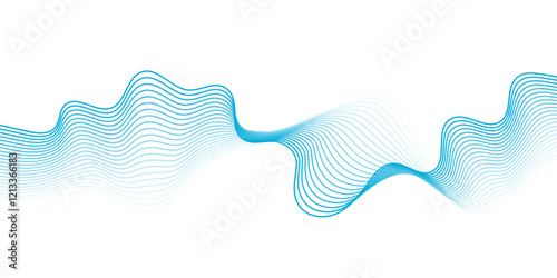 Futuristic colorful background. Gradient geometric banner with blue, purple. Equalizer for music. vector.