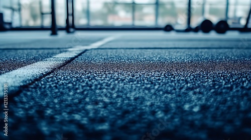 Gym Floor Texture With White Line Detail