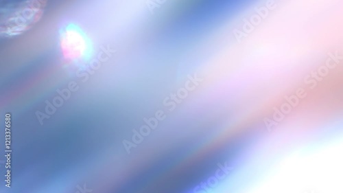 きらめく玉ボケと斜め方向のレンズフレアによる実写のライトリーク素材