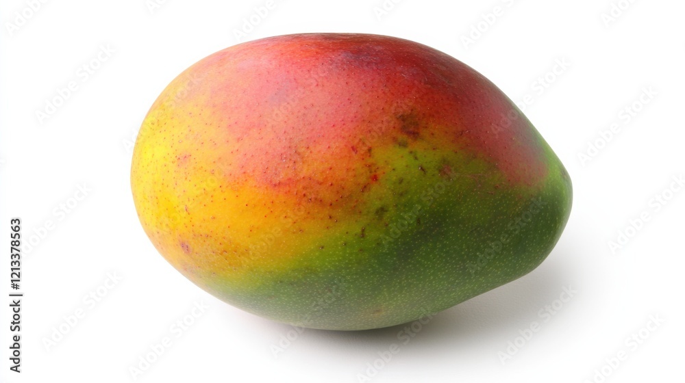 A ripe mango with its smooth, oval shape and rich yellow-orange color, Each mango’s vibrant color and subtle imperfections captured with precision A ripe mango with its smooth, oval shape and rich yellow-orange color, Each mango’s vibrant color and subtle imperfections captured with precision